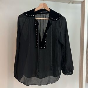 Zara black blouse